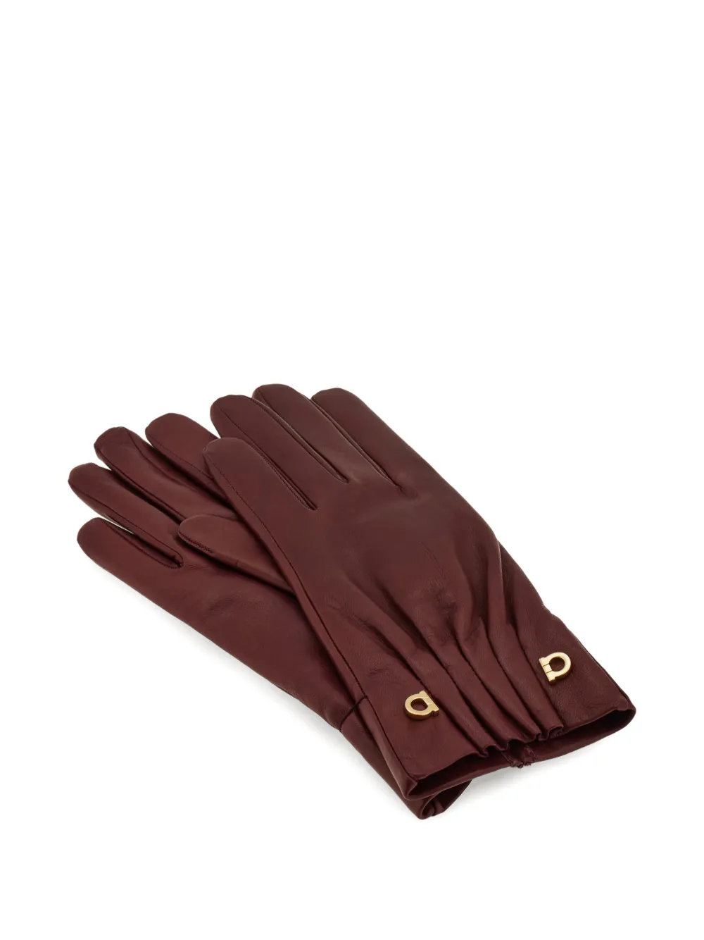  Ferragamo Gloves In Nappa - Brown 