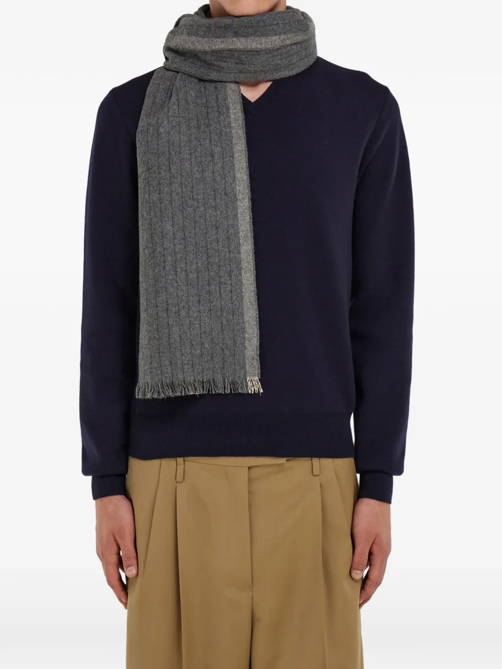 Ferragamo striped fringe scarf | Image 2