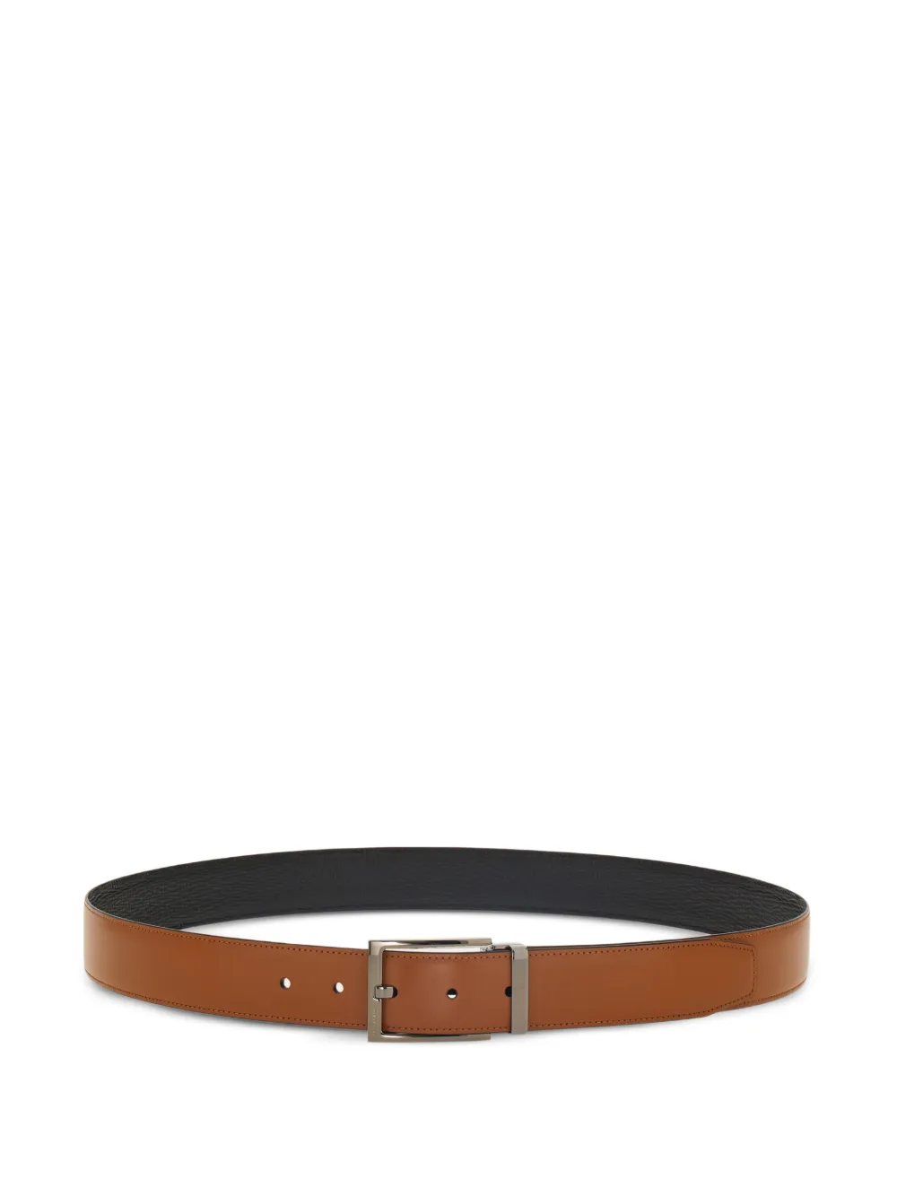 Ferragamo reversible and adjustable Gancini belt - Brown