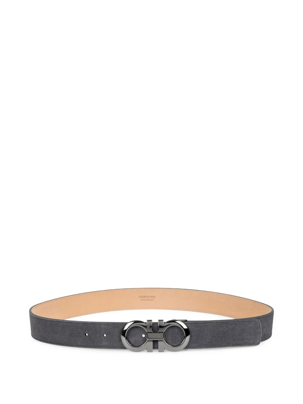 Ferragamo adjustable Gancini belt - Grey