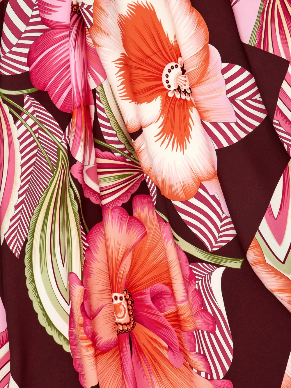 Ferragamo Brezza-print silk scarf - Roze