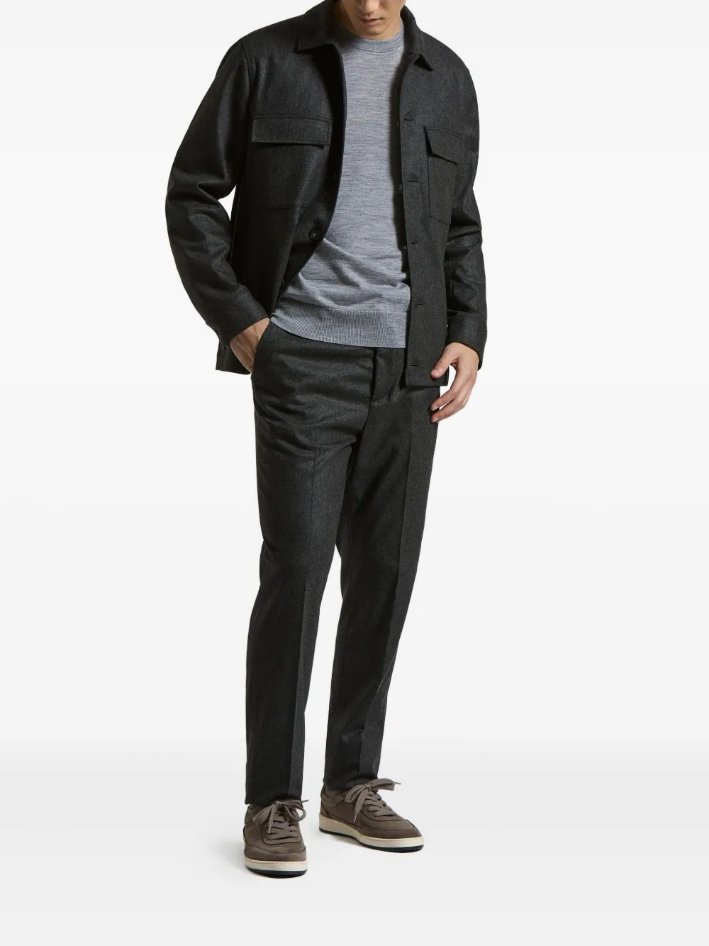 Peserico drawstring trousers - Grijs