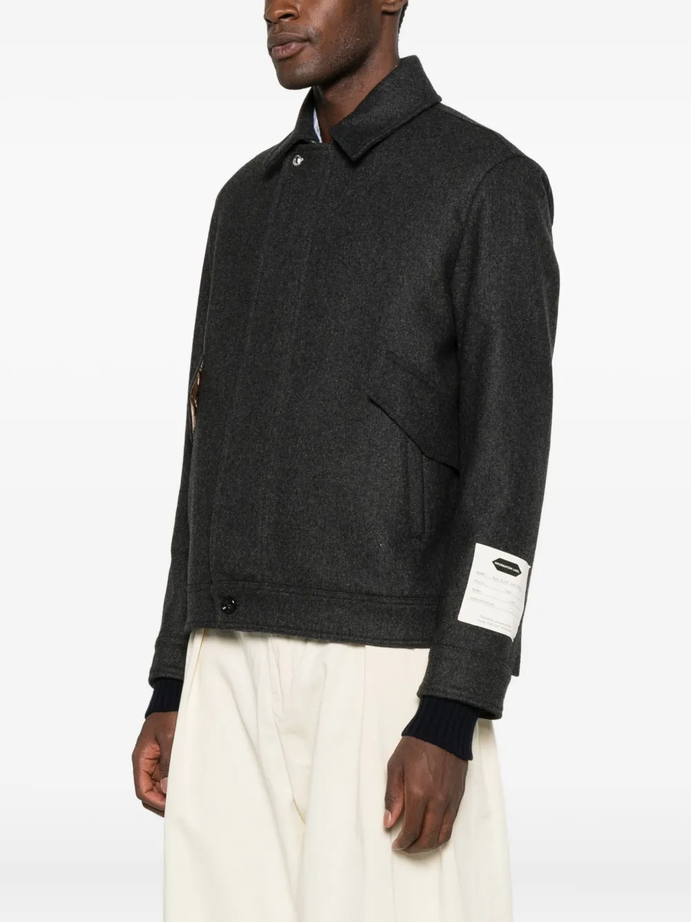 New York Resident Shirtjack met rits Grijs