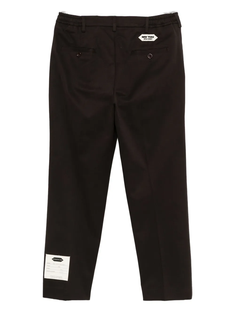 New York Resident Straight-leg Trousers In Brown