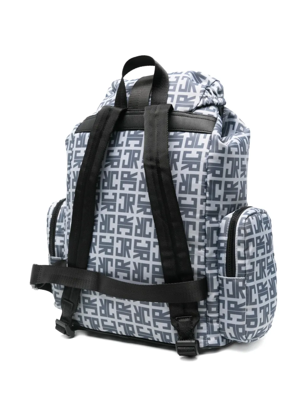 John Richmond Junior monogram-pattern backpack - Grijs