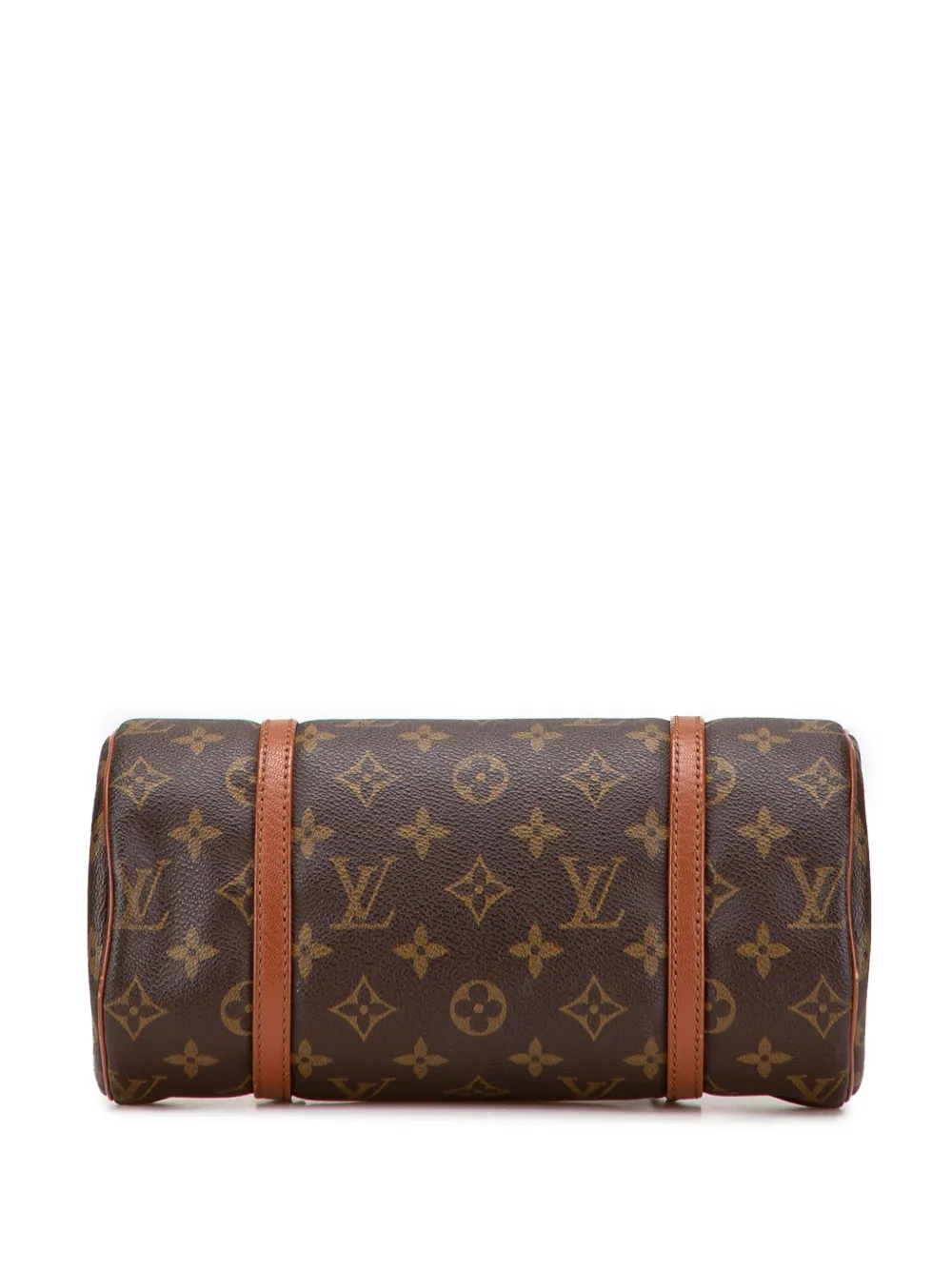 Pre-owned Louis Vuitton 1990 Monogram Papillon 26 Handbag In Brown