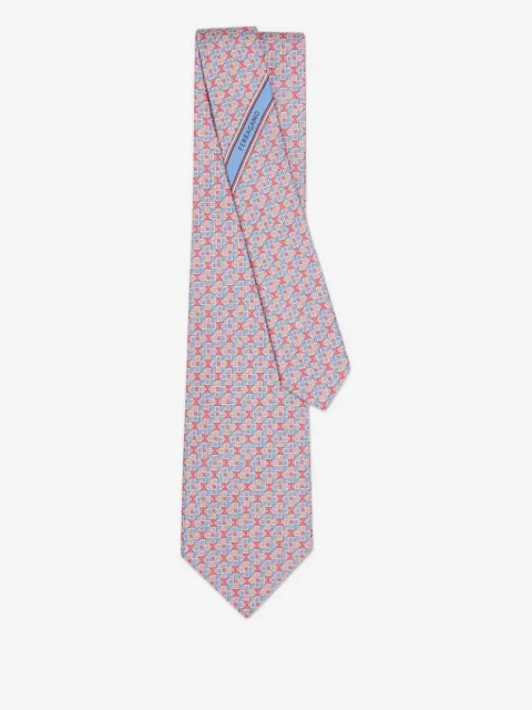 Ferragamo graphic-print silk tie