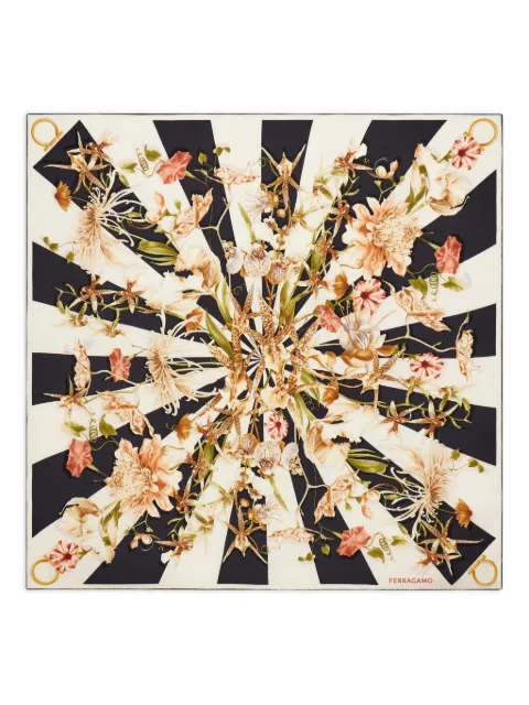 Ferragamo Gaia-print silk scarf