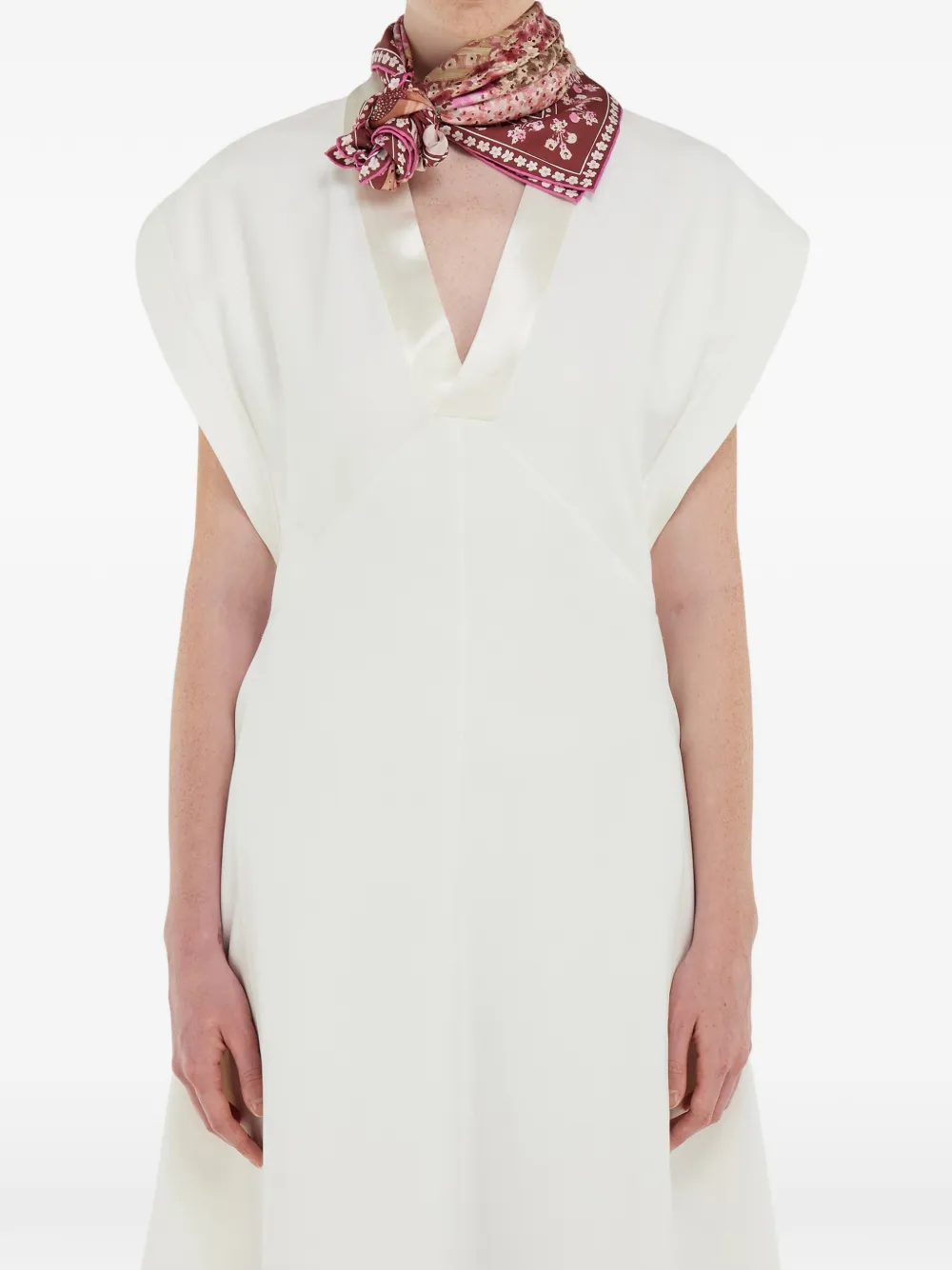 Ferragamo Palazzo Print Silk Scarf In Multi