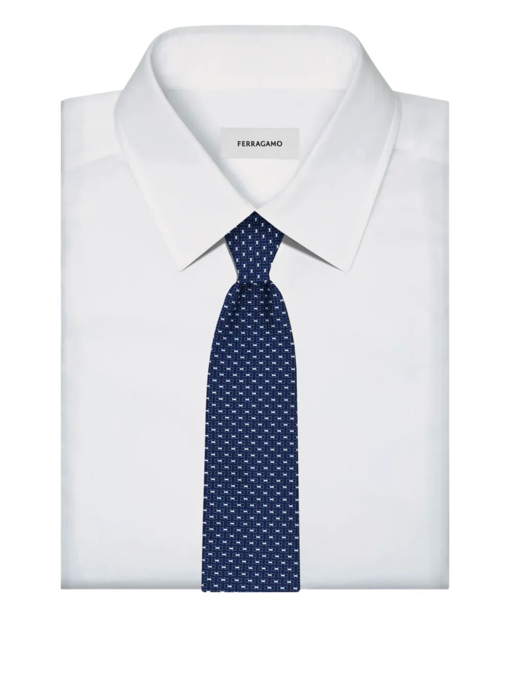 Ferragamo ガンチーニ ジャカード ネクタイ | ブルー | FARFETCH JP