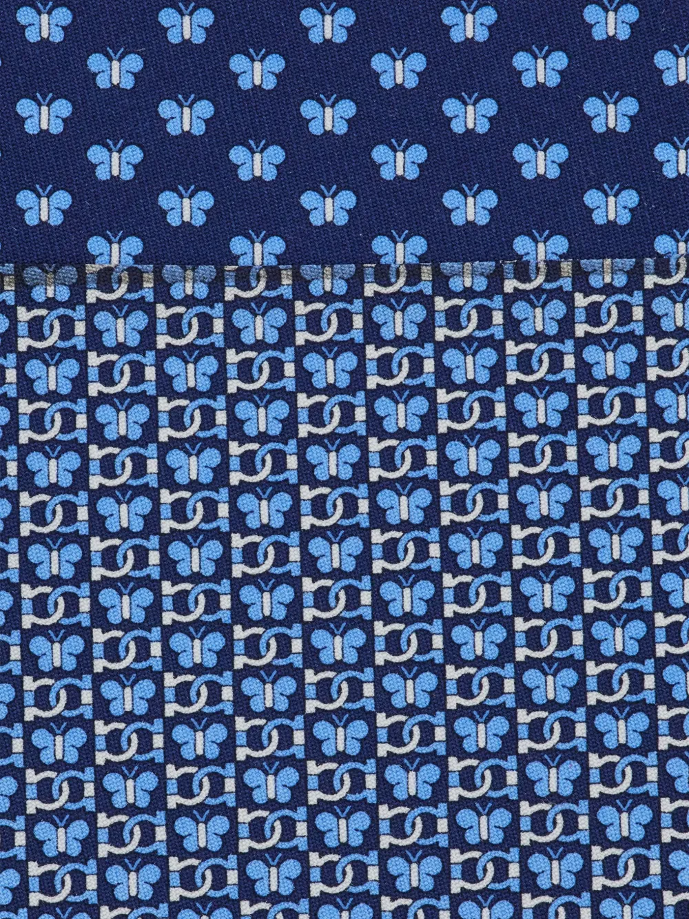 Ferragamo Zijden stropdas Blauw