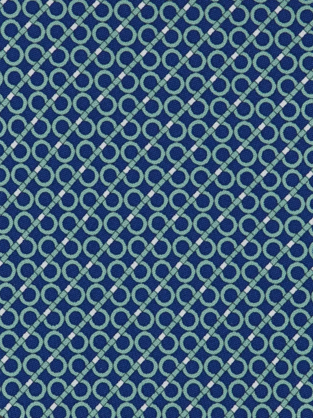 Ferragamo Print Silk Tie In Blue