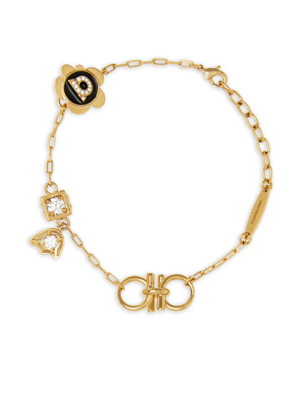 Ferragamo gancini charm bracelet | Gold | Image 1