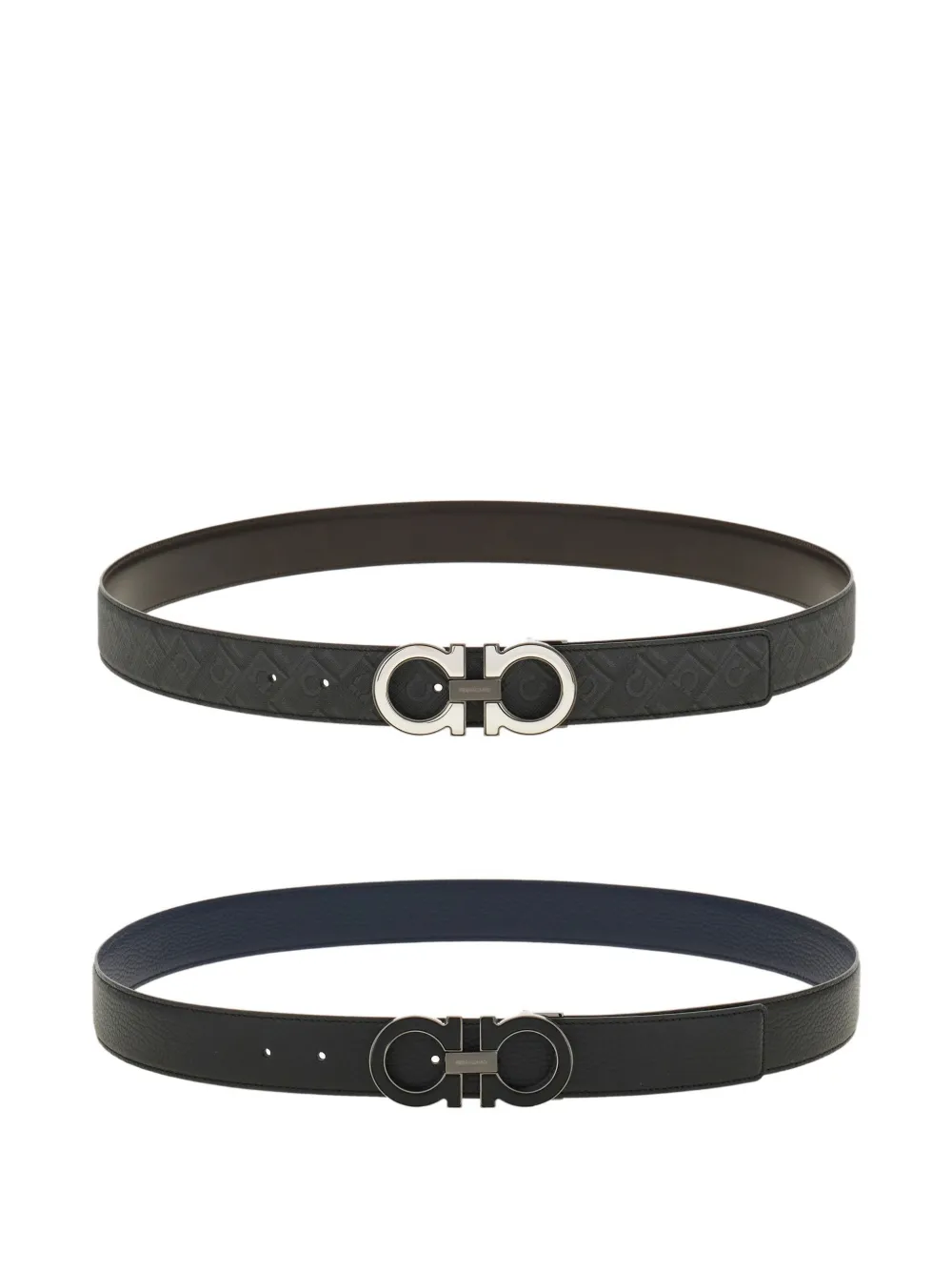 Ferragamo reversible gancini buckle belt | Black | Image 1