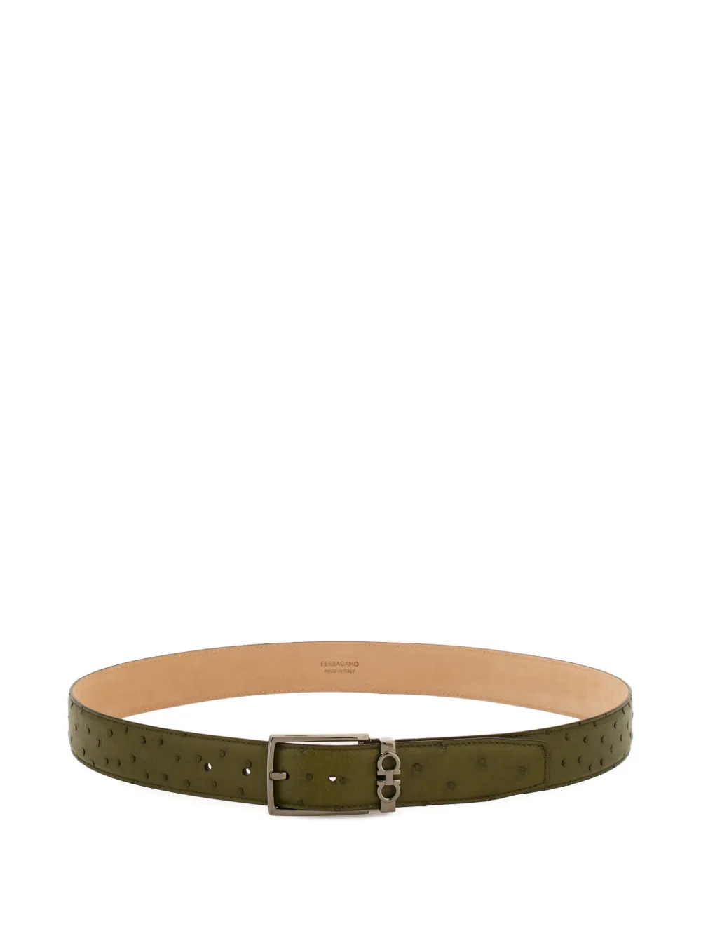 Ferragamo Gancini buckle belt - Green