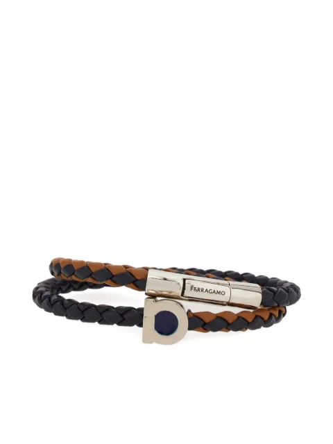 Ferragamo two-tone woven Gancini bracelet