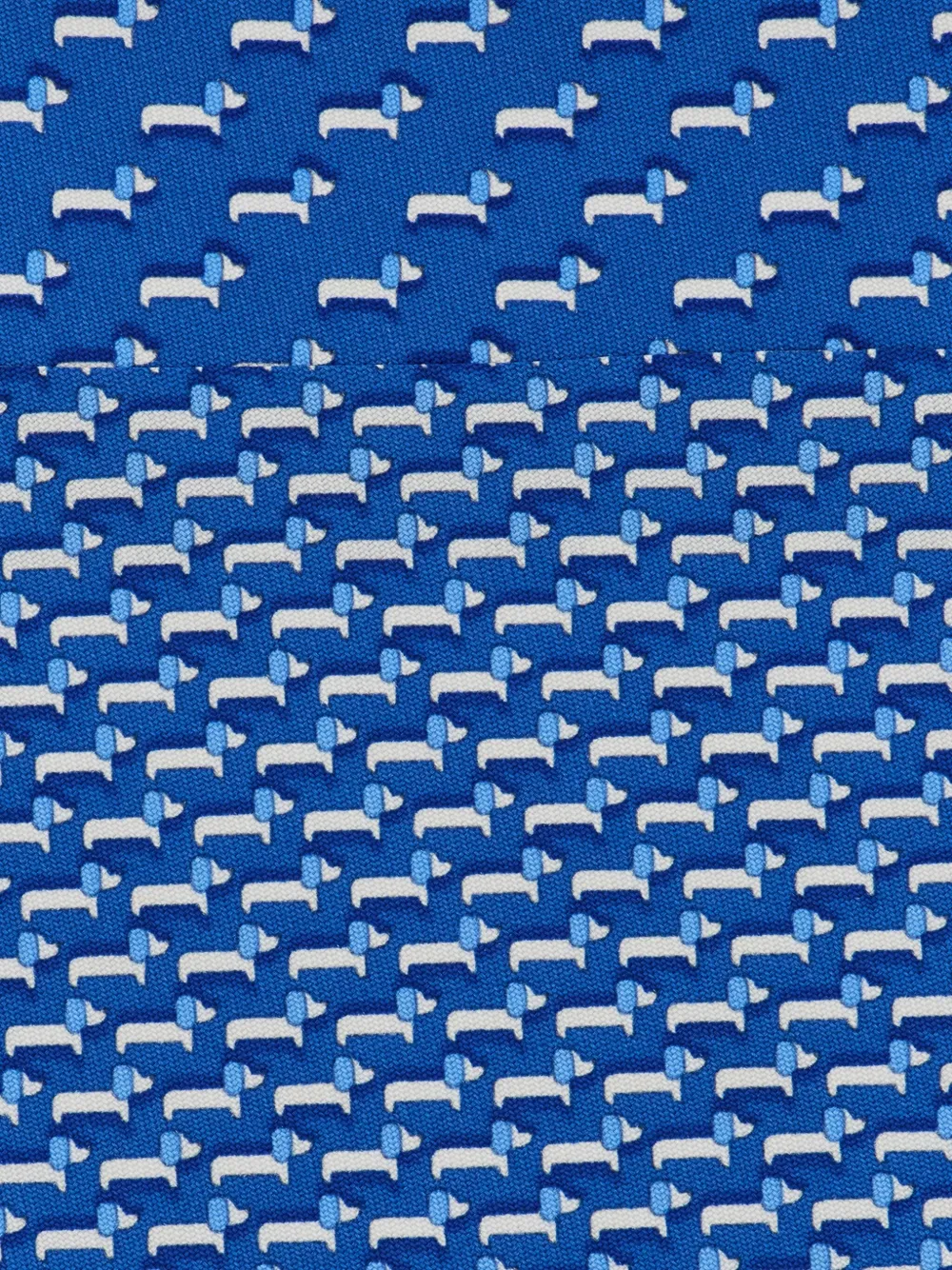 Ferragamo Zijden stropdas met print Blauw