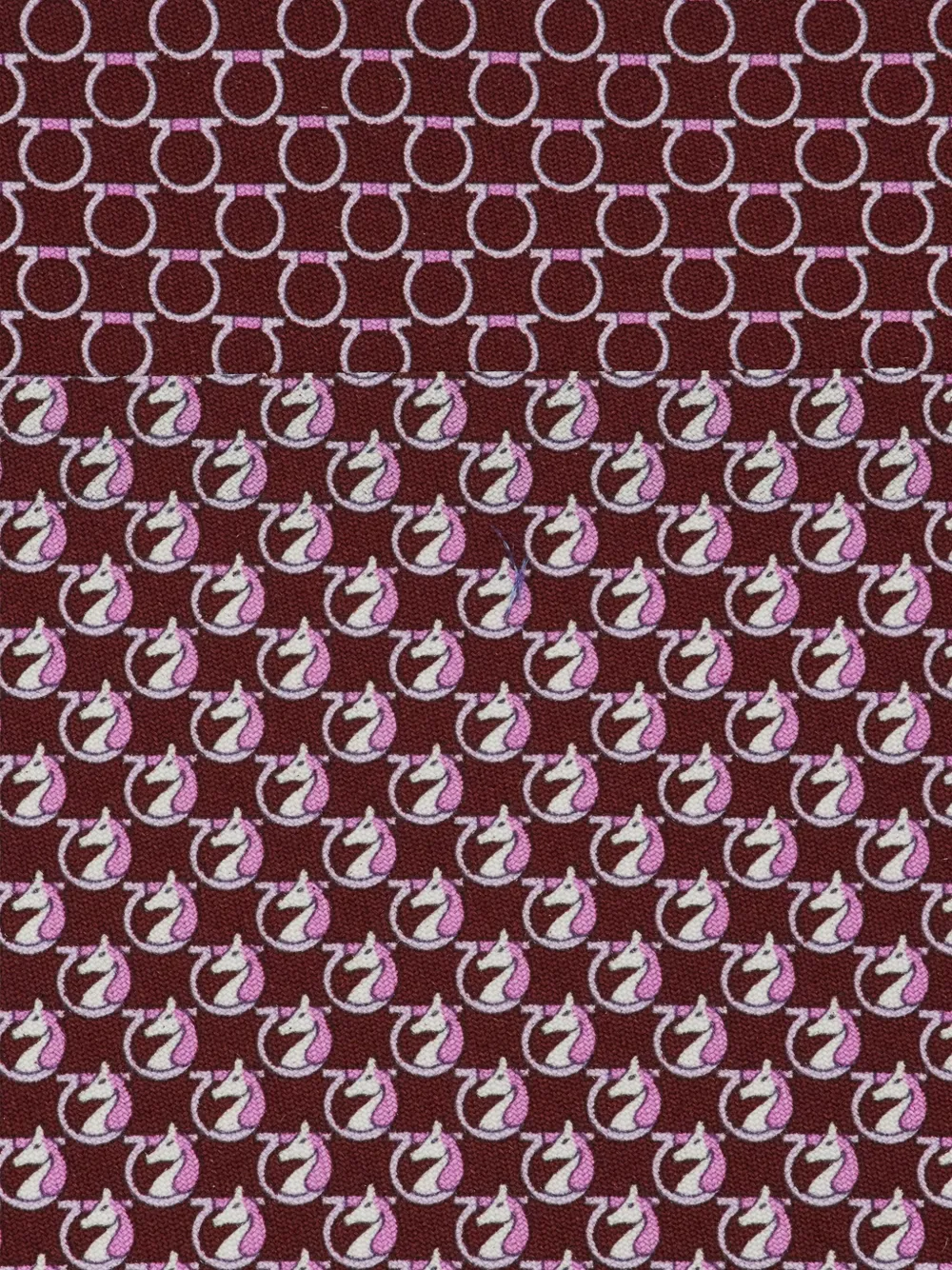 Ferragamo Gancini Pegasus stropdas met print Rood