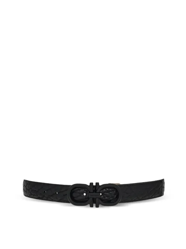 Ferragamo ガンチーニ リバーシブル ベルト | ブラック | FARFETCH JP