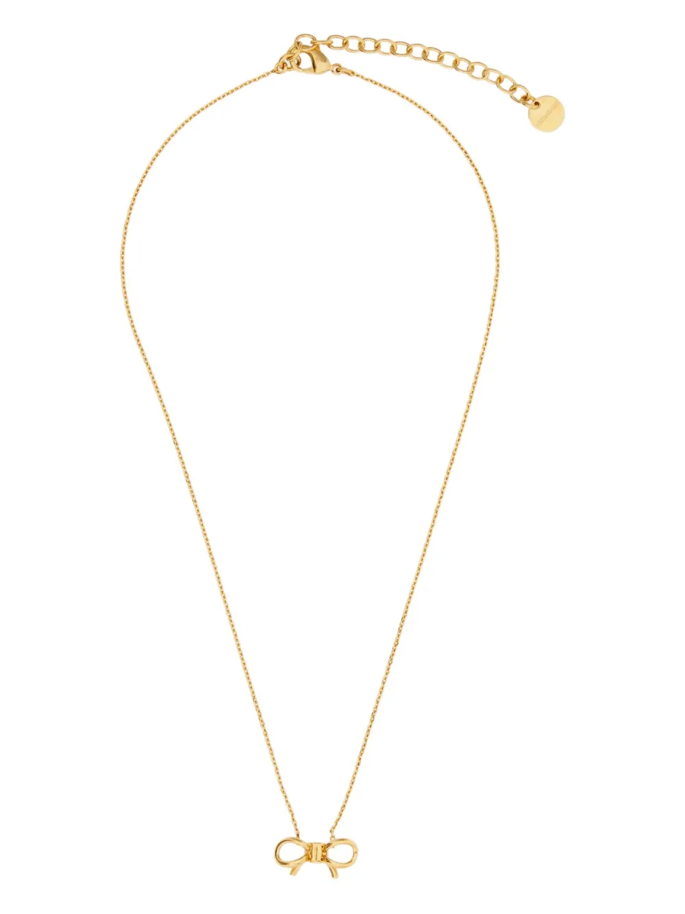 Ferragamo bow-pendant necklace - Oro