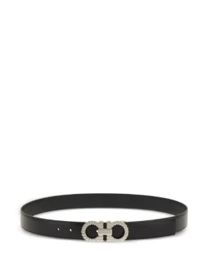 Ferragamo ブラックレザーベルト Ferragamo レザーベルト | ブラック | FARFETCH JP 小物