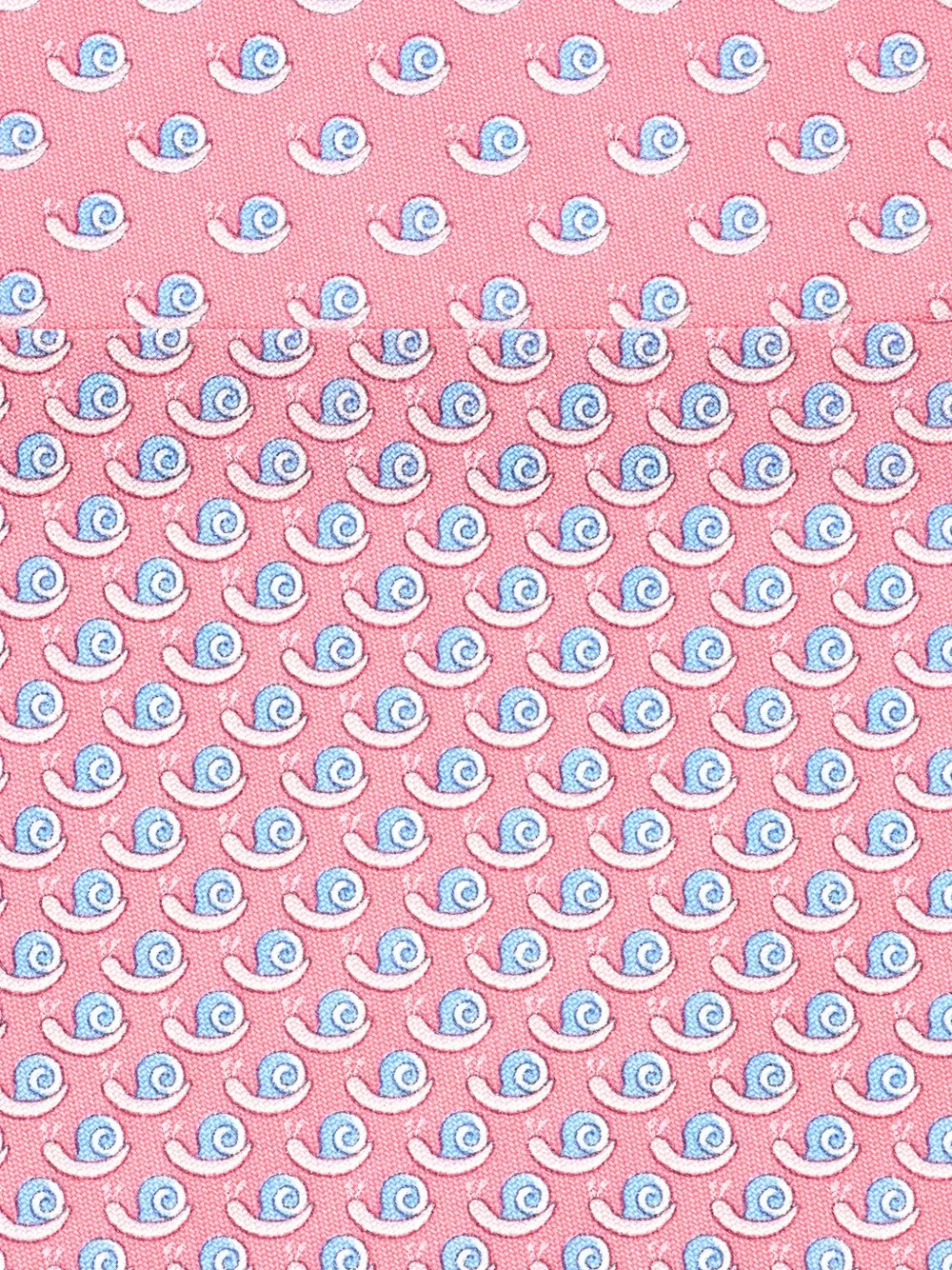 Ferragamo Zijden stropdas met slakkenprint Roze