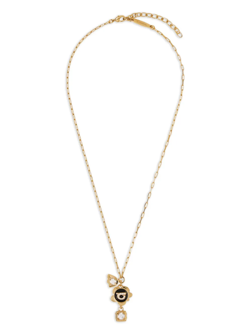 Ferragamo Gancini flower charm necklace - Oro