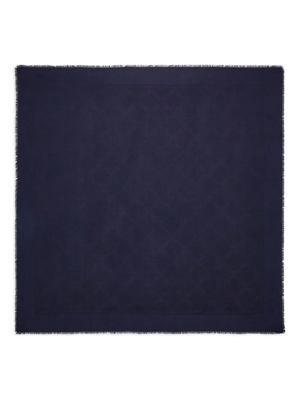 Ferragamo jacquard fringed gancini scarf - Blue