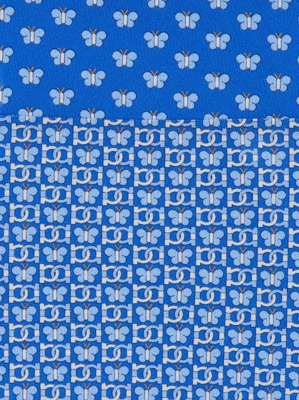 Ferragamo Zijden stropdas Blauw