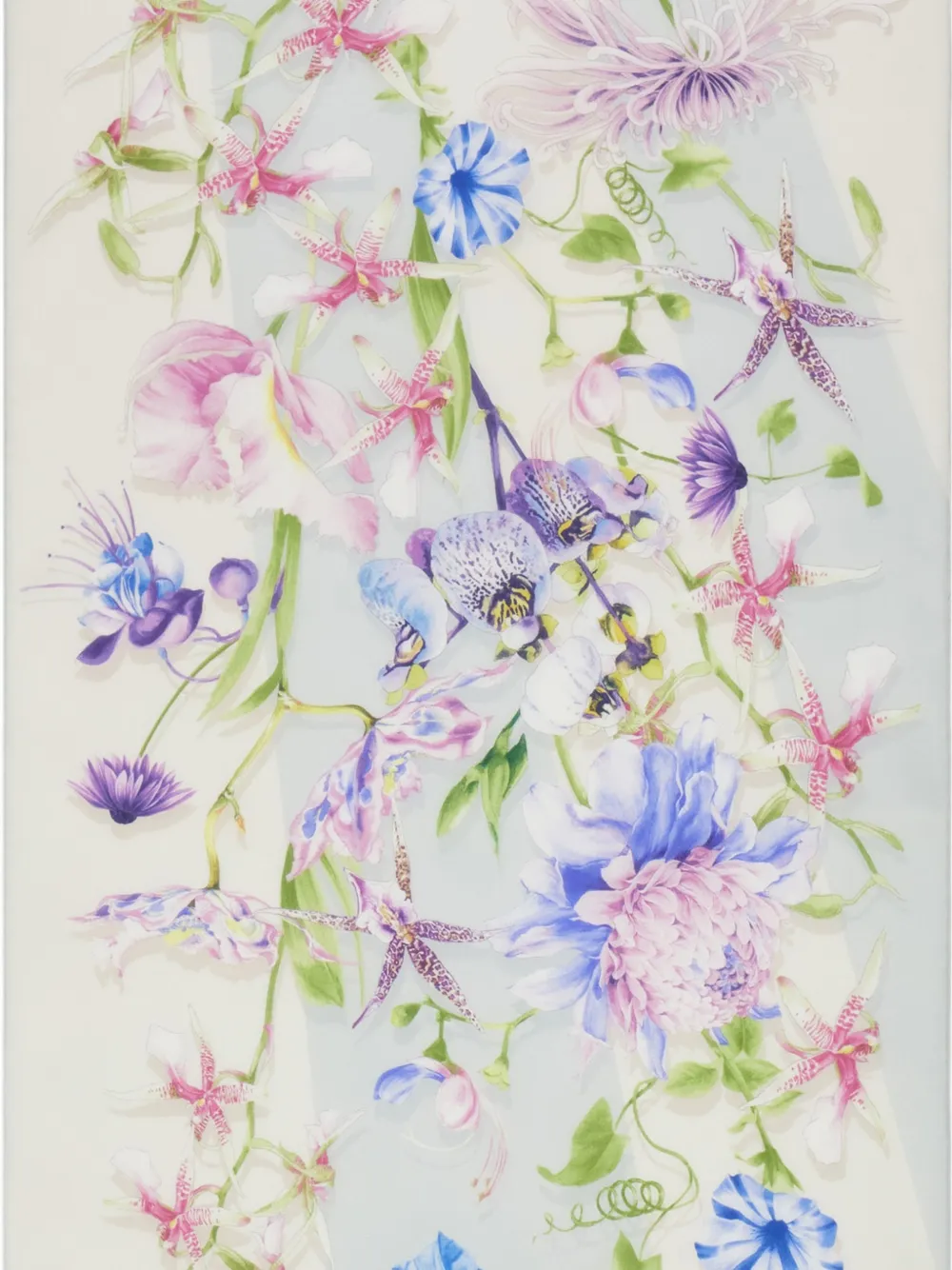 Ferragamo Gaia-print Silk Scarf In Neutral