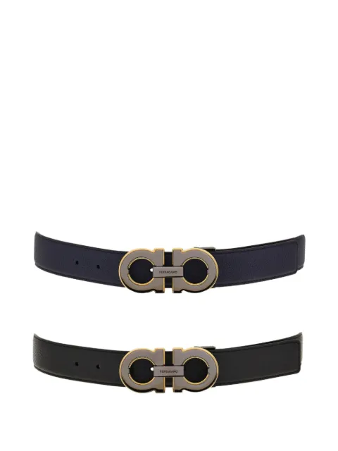 Ferragamo Cinto Gancini dupla face com fivela
