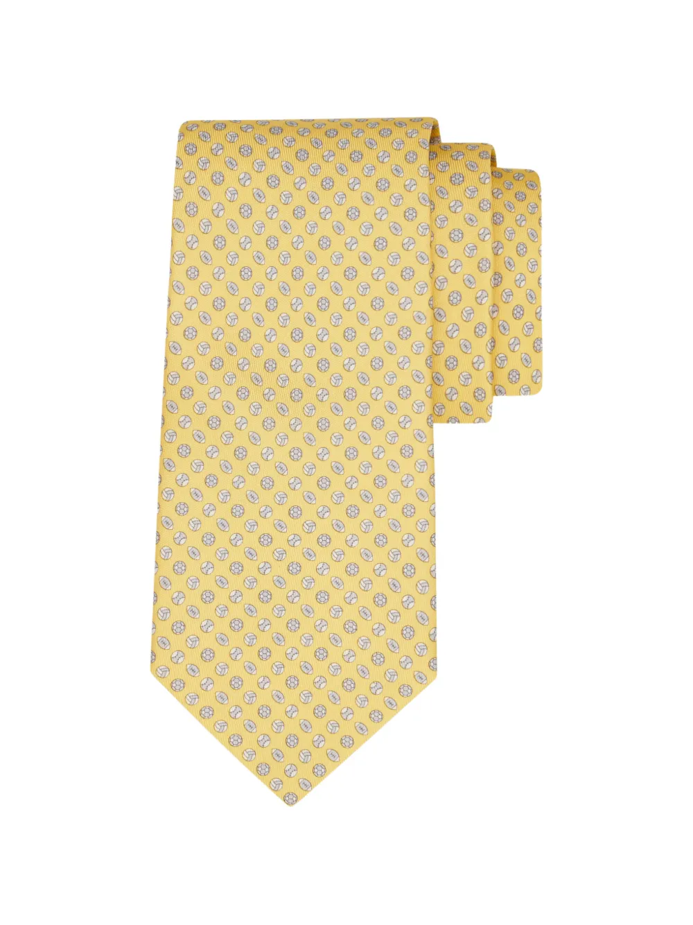 Ferragamo Sport print silk tie - Giallo