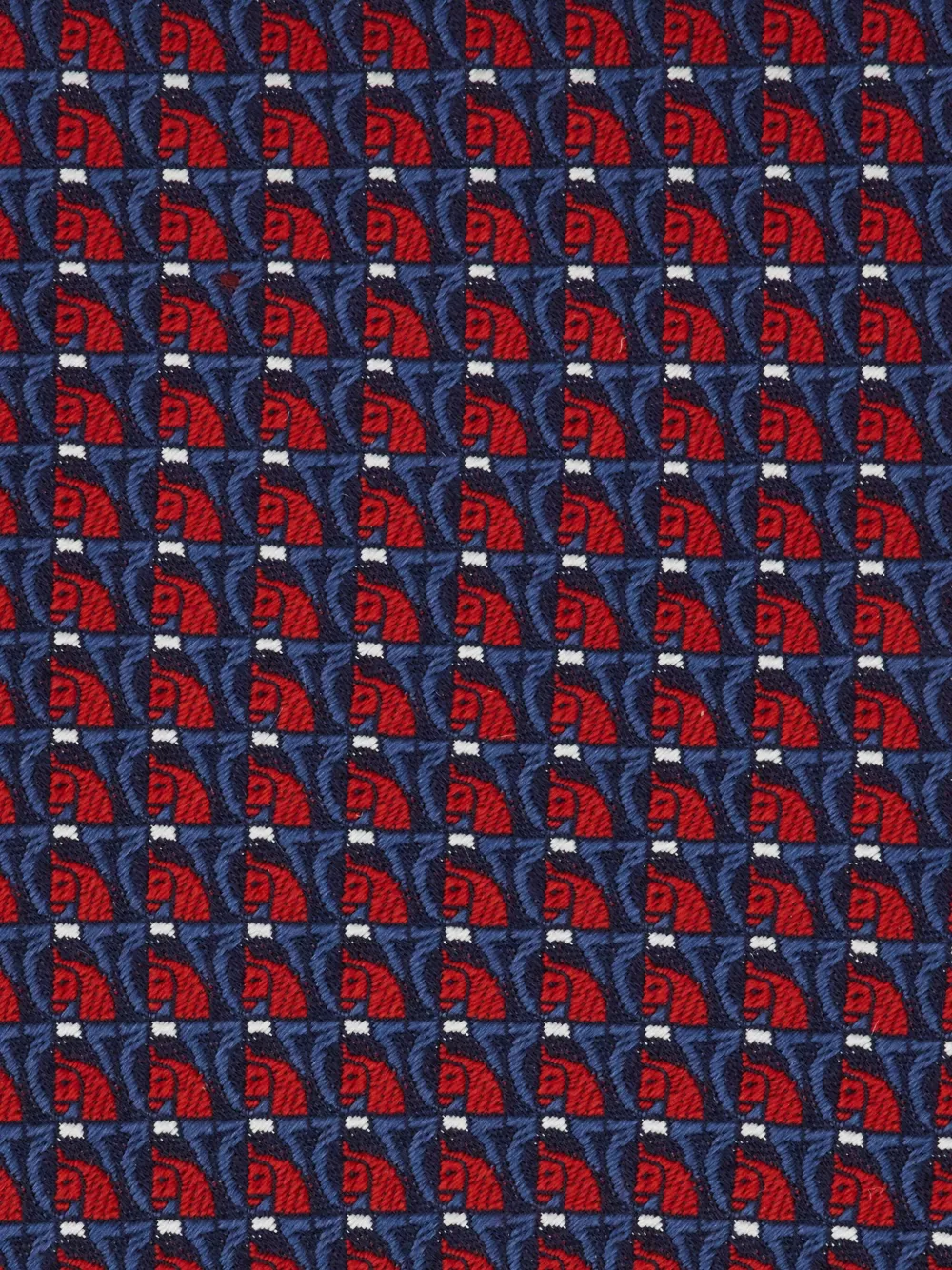 Ferragamo Pegasus stropdas met jacquard Blauw