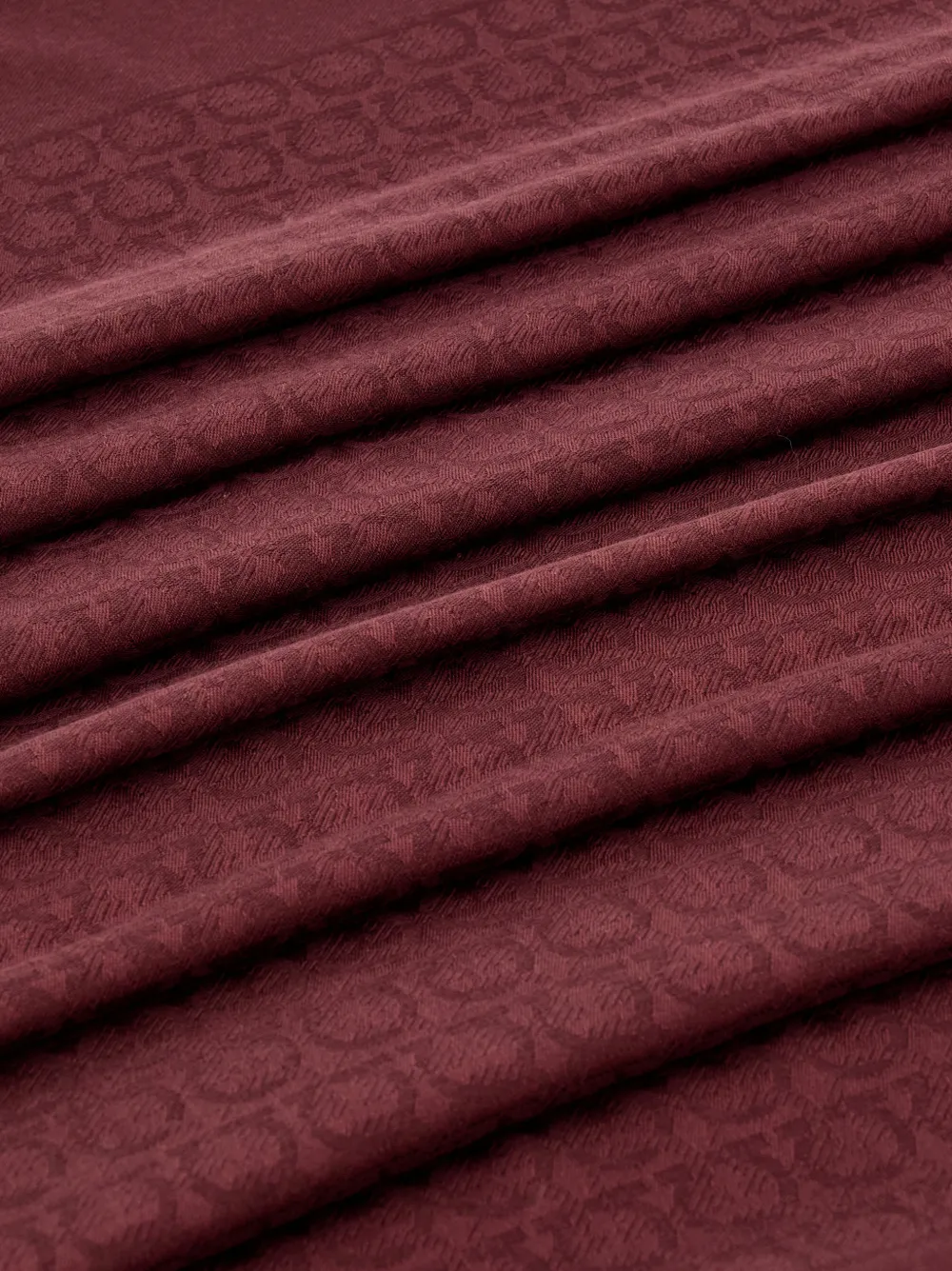 Ferragamo jacquard-logo scarf - Rood