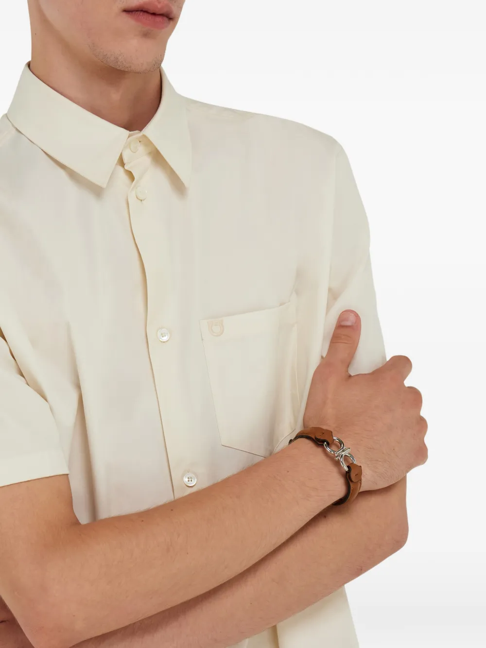 Ferragamo gancini adjustable leather bracelet | Image 2