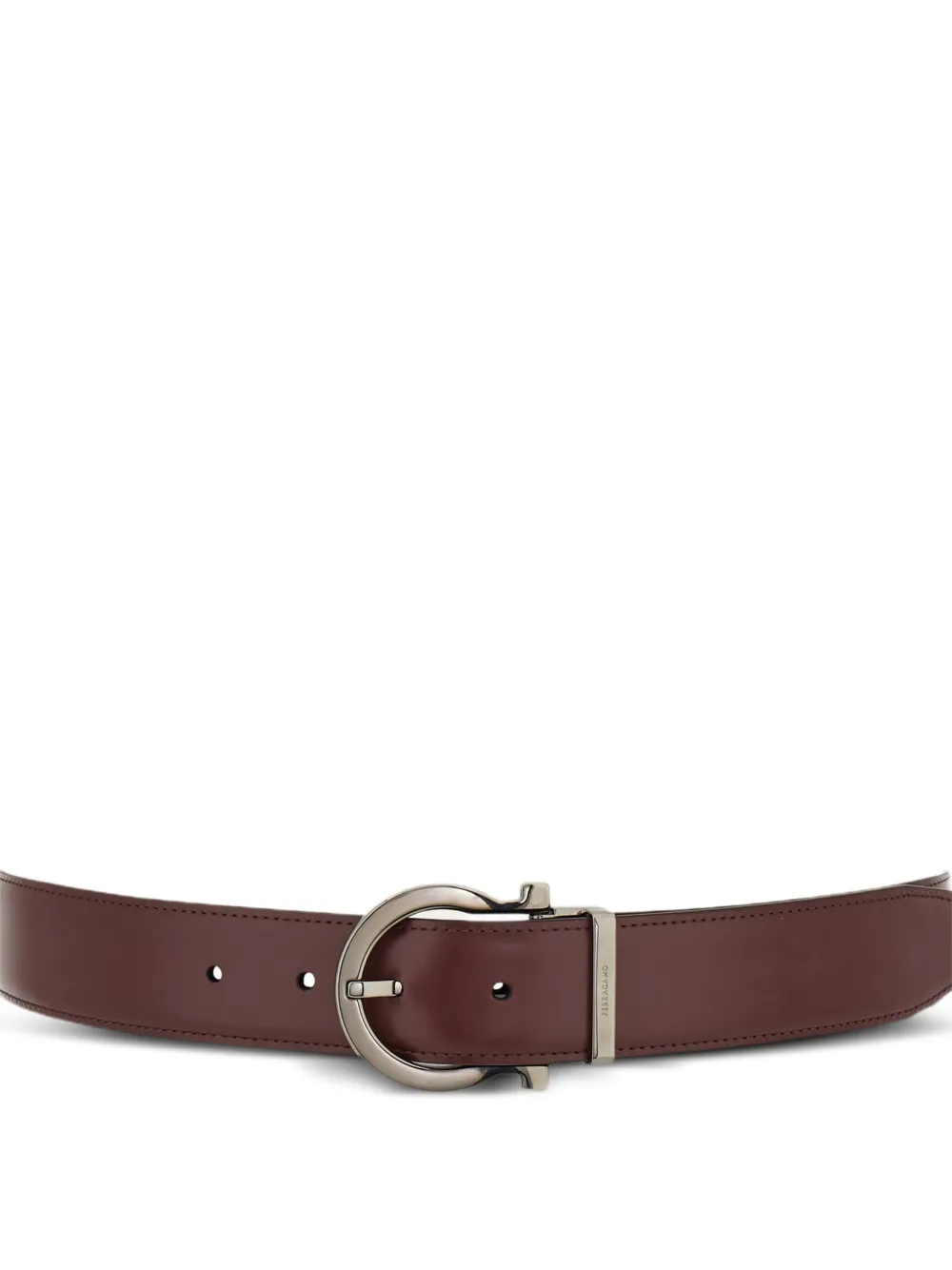 Ferragamo Gancini omkeerbare riem Bruin