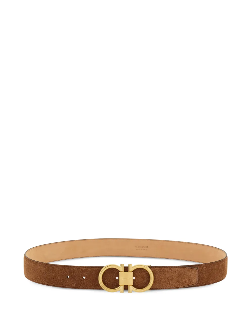 Ferragamo adjustable Gancini belt - Brown