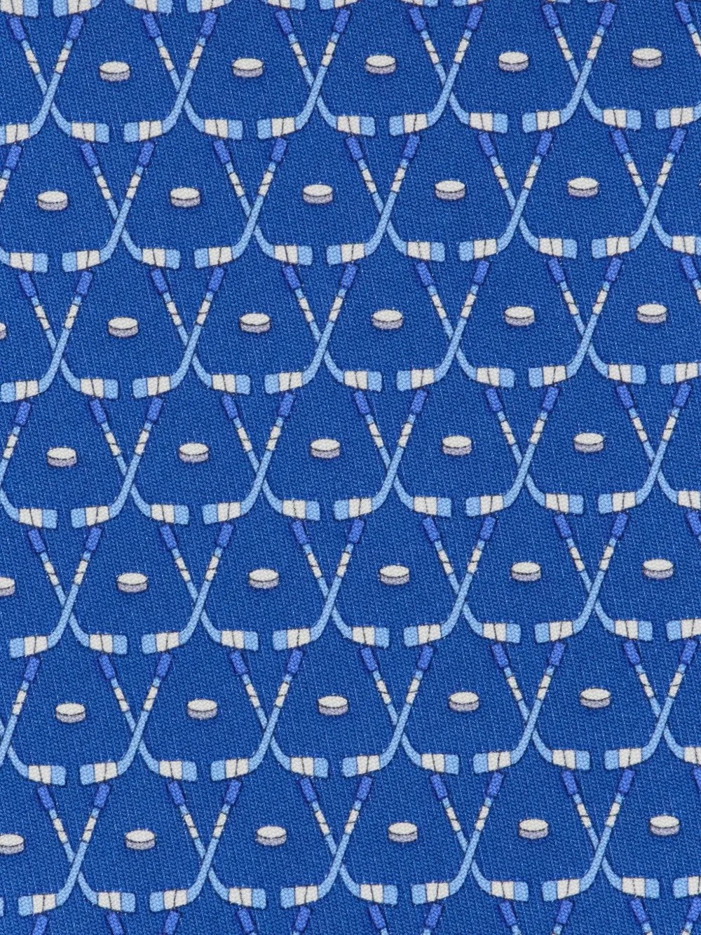 Ferragamo Zijden stropdas met print Blauw