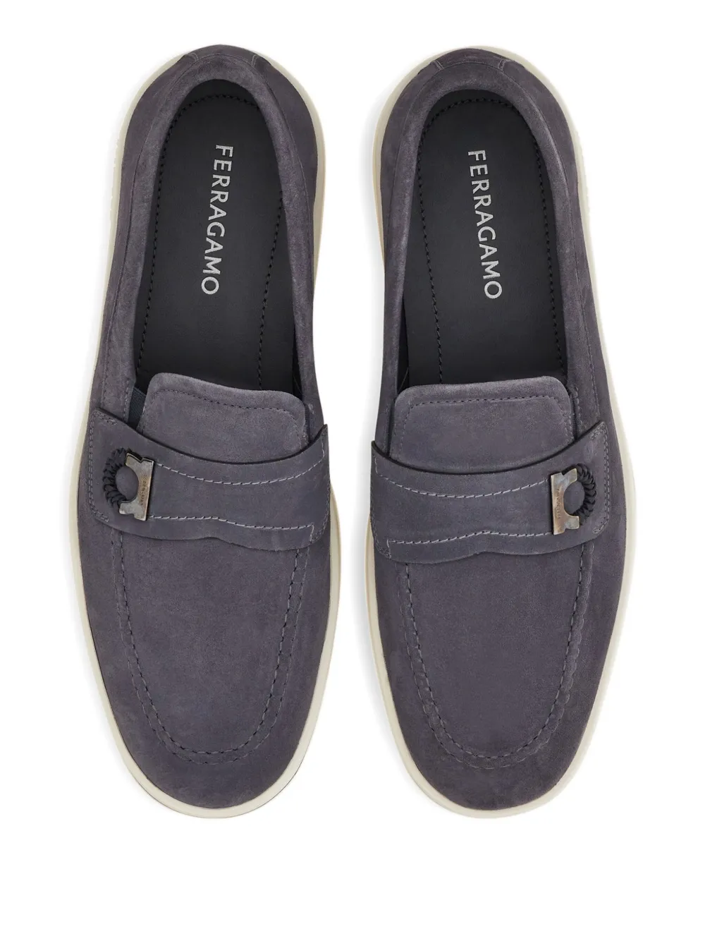 Ferragamo Suède loafers Grijs