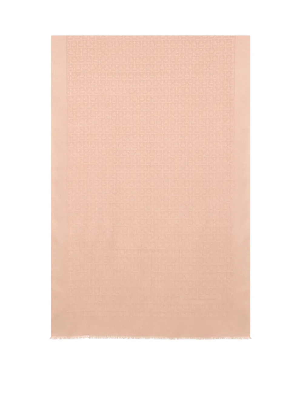 Ferragamo Sciarpa Gancini con logo jacquard - Toni neutri