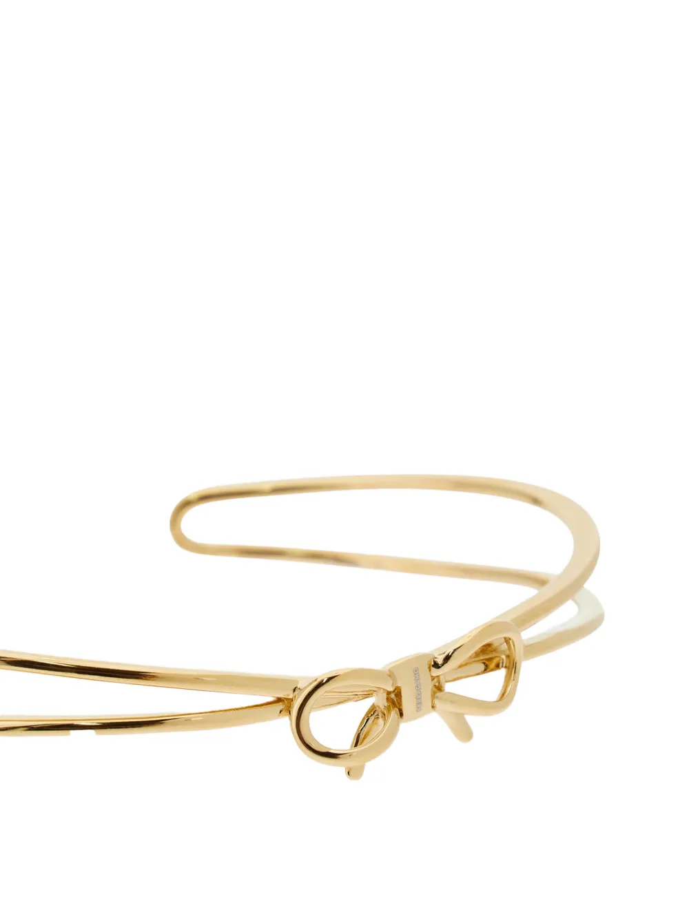 Ferragamo Bangle Bow Bracelet In Gold