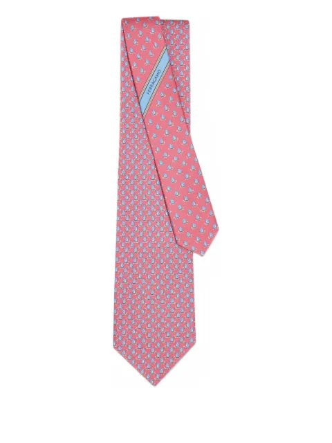Ferragamo penguin-print silk tie