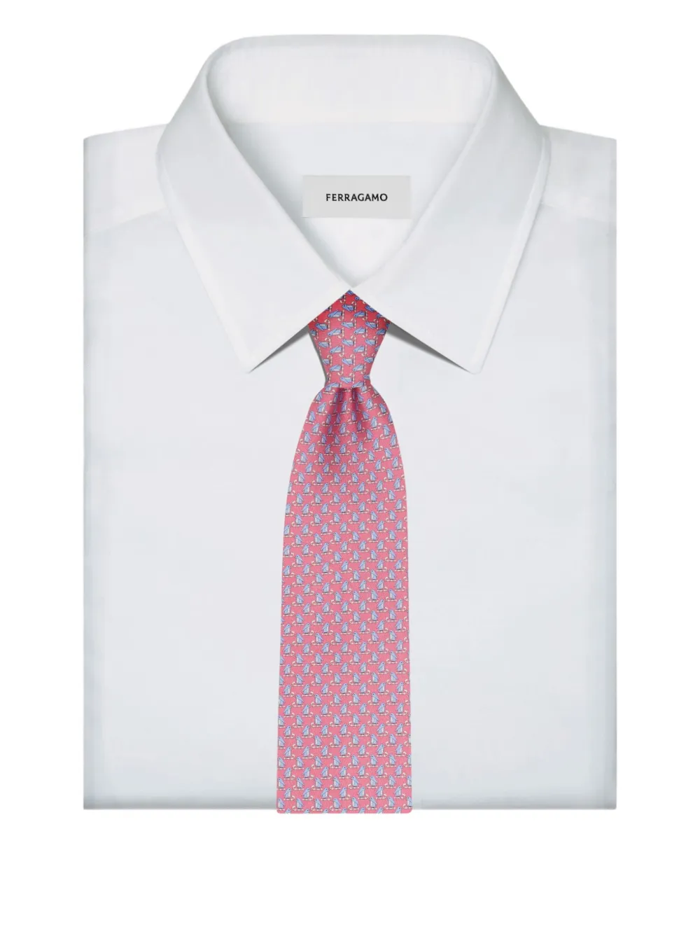 Ferragamo Zijden stropdas Roze