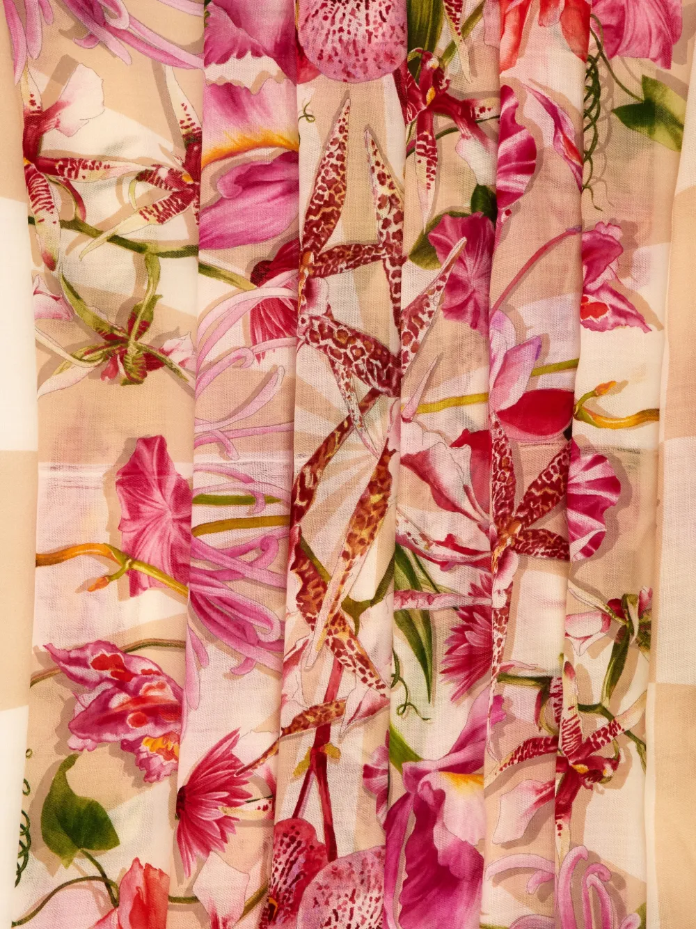  Ferragamo Gaia-print Silk Scarf - Pink 