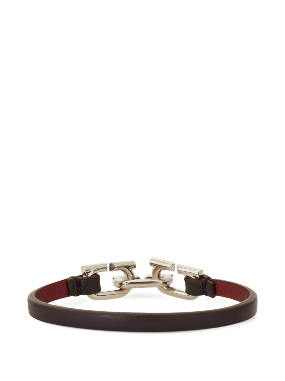  Ferragamo Bicolor Gancini Bracelet - Silver 