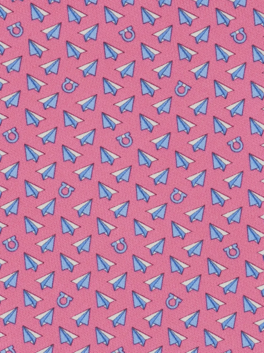 Ferragamo Zijden stropdas met print Roze