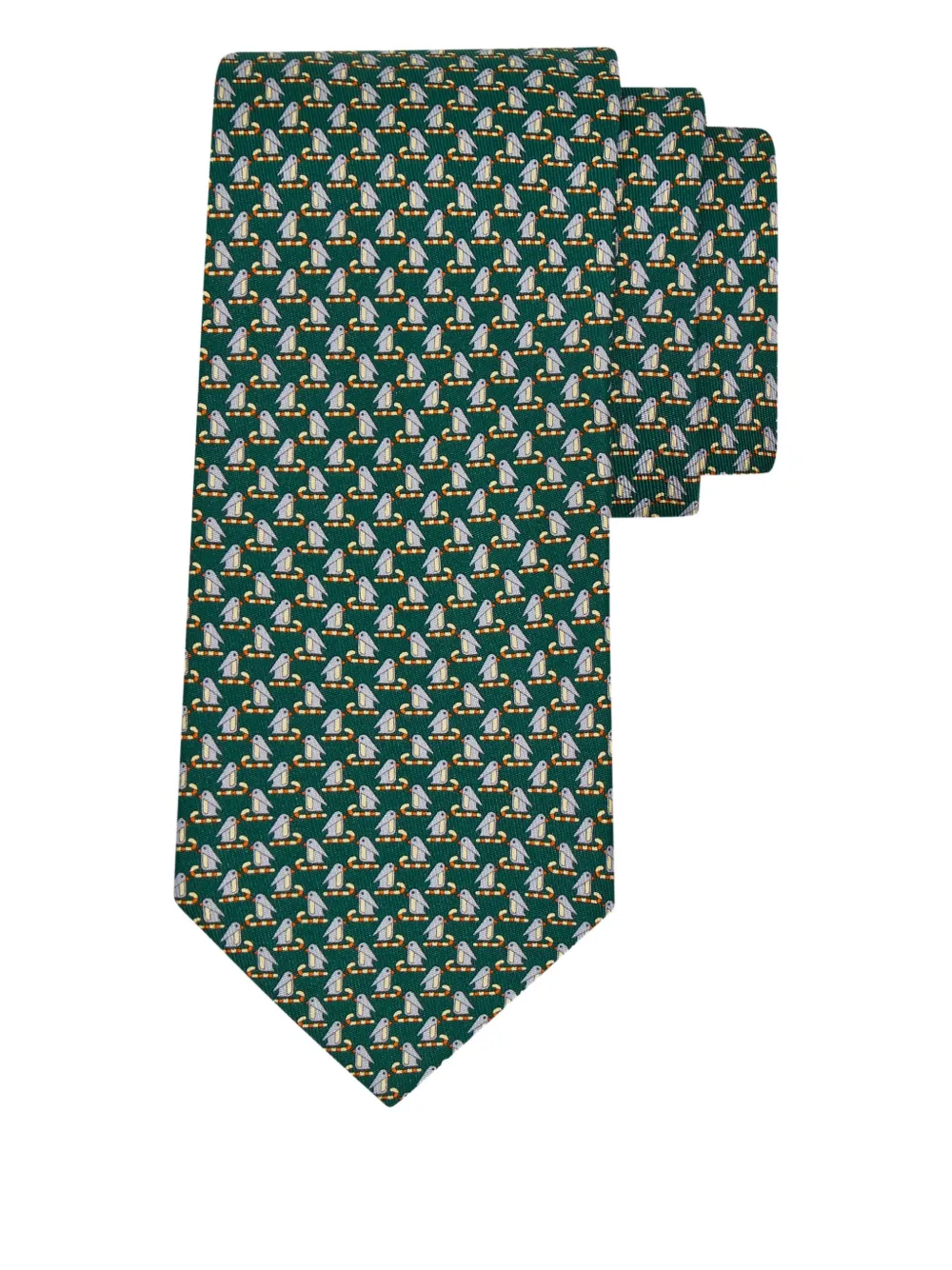 Ferragamo penguin-print silk tie | Image 2
