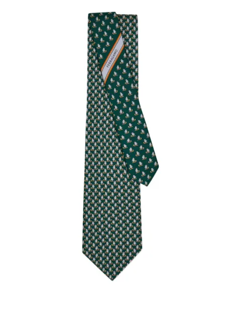 Ferragamo penguin-print silk tie