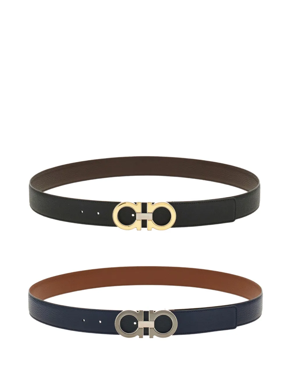 Ferragamo reversible gancini buckle belt | Black | Image 1