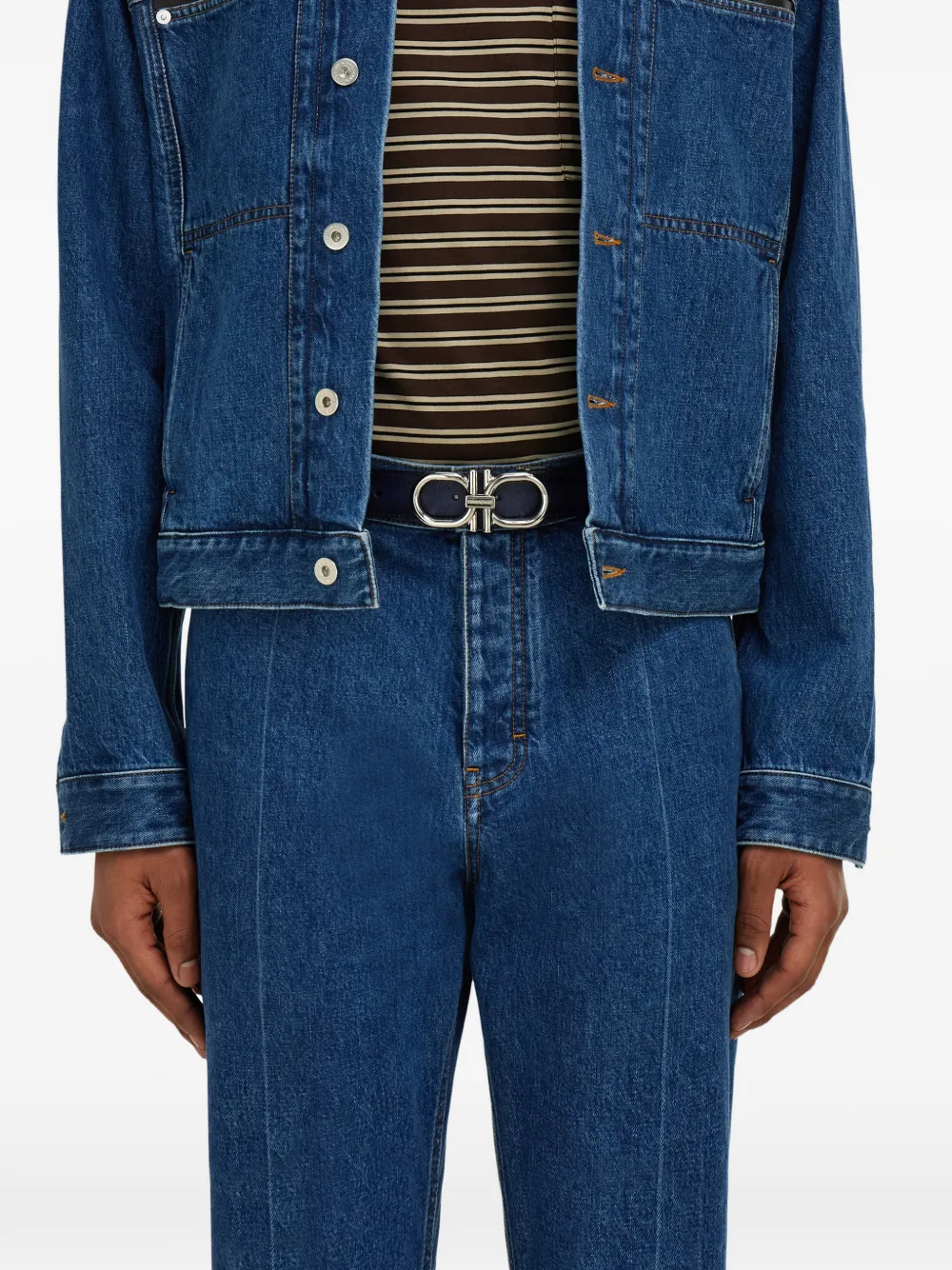 Ferragamo Verstelbare gespriem Blauw